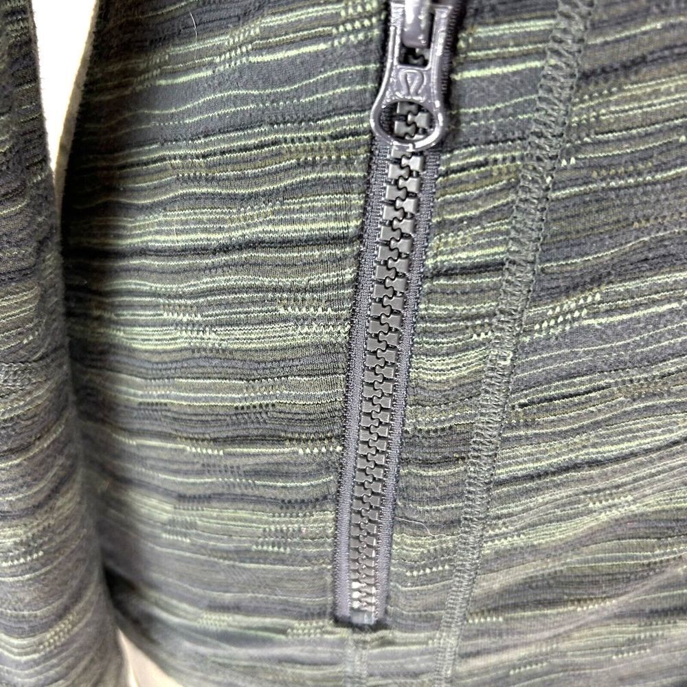 Lululemon Jacket  Women Size 6 Olive Heather Hooded Zipper  Nulu Define Yoga - Picture 6 of 10